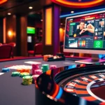 Alo789 users enjoying a vibrant online gambling experience at a luxurious casino table.