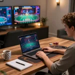Engage in gaming strategies at https://rr99.uk.com/ with a cozy online setup showcasing live dealer games.