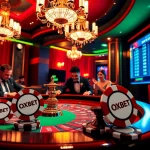 Players at an OXBET roulette table enjoying the high-stakes atmosphere of the casino.