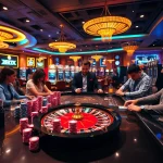 Experience the excitement of 8XX gaming with vibrant casino tables and vibrant slot machines.