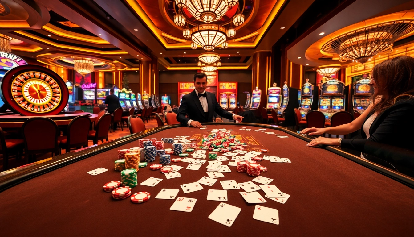 Gamble at https://tip88.living/ with vibrant casino tables featuring exciting games and professional players.