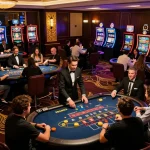 Players enjoying engaging gameplay at 11bet casino with vibrant atmosphere and dynamic table action