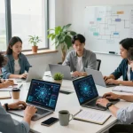 协作团队在现代办公环境中致力于快连官网的高速互联网解决方案。