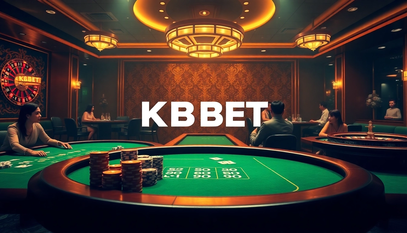 Experience the excitement of gambling at nhà cái KBBET with vibrant casino tables and lively gameplay.
