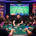 Engaged players at nhà cái Onbet enjoying vibrant online gaming experiences with various games and promotions.