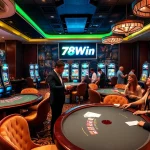 Experience the thrill of winning at 78Win's luxurious casino with vibrant games and exciting players.
