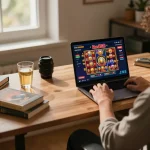 Engaging in Red88 online gaming session with vibrant graphics and cozy atmosphere.