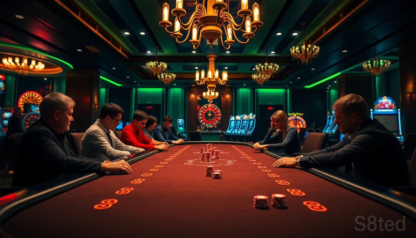 Experience thrilling poker action at https://s8ted.com/ with luxurious casino ambiance and vibrant gaming elements.