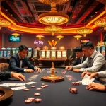 Exciting poker game at a luxurious casino highlighting 88 vn gaming strategies and vibrant atmosphere.