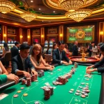 Engage with Truyên ma hay nhất through an exciting casino scene showcasing players at a poker table.