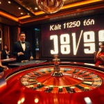 Check the Kết quả xổ số on vibrant roulette tables in a luxurious casino.