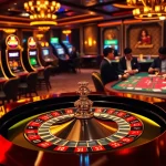 S8 logo shines on an elegant roulette table, surrounded by vibrant poker chips and excited players.