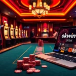 Experience the thrill of gambling with a sophisticated environment highlighting https://okwintv.global/ and lively casino elements.