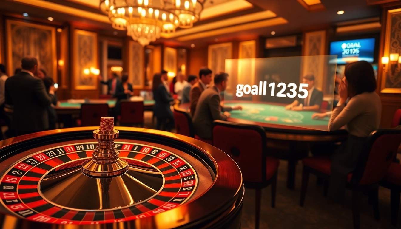 Experience the thrill of gaming at https://goal123.work/ with vibrant poker chips and engaging blackjack tables.