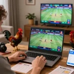Engaging with thrilling live matches on https://bj388.my while enjoying a cozy online betting atmosphere.