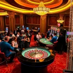 Experience thrilling games at df9996 com with excited gamblers at a luxurious roulette table.