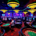 Players enjoying various games at CM88 casino, showcasing excitement and luxury.