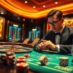 Exciting gaming scene showcasing a roulette wheel and poker chips at https://sirona.de.com/, inviting gamblers to engage in strategic betting.