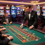 Players engaging in strategic roulette betting at TX 88 casino, surrounded by excitement and vibrant atmosphere.