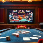 Experience the excitement of đá gà thomo with vibrant live betting action at a luxury casino setting.