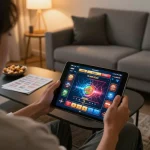 Engaging in online gaming at https://566.beauty/ with a cozy atmosphere and strategic planning