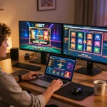 I9BET online gaming experience with vibrant games and engaging player setup