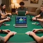 VUA88 players engaging in strategic decisions during an exciting online poker game