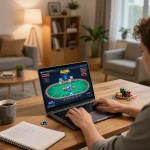 Play ALO8's online casino with excitement in a cozy home setup