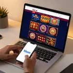 Engaging with 1Gom's online casino interface showcasing exciting gaming options