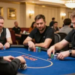 Players enjoying a captivating poker game at TA88, showcasing strategic moves and dynamic energy.