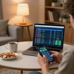 Experience kèo nhà cái through dynamic sports betting on mobile device in a cozy living room atmosphere