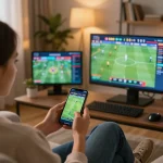 Engaging with ca khia for real-time sports betting excitement from home, showcasing live game stats and betting options.