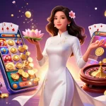 Rasakan pengalaman gaming yang mendebarkan dengan aplikasi V78 yang menampilkan permainan slot berwarna-warni, koin emas, dan suasana kasino yang hidup.
