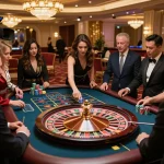 Players engaging in thrilling roulette action at VK88 casino, reflecting excitement and strategic betting.