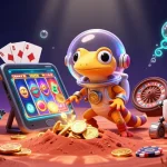 Experience vibrant online gaming at lô đề uy tín with dynamic aliens discovering a hidden casino.