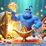 Play exciting slots at GG88 with a genie and classic casino elements bursting with winning potential.