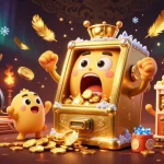 88CLB showcases a golden slot machine celebrating its jackpot amidst exciting casino elements.
