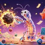 Experience exciting gameplay at 1win with a vibrant 3D digital casino illustration.