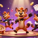 Spin the reels in top 10 game bài đổi thưởng inspired by lively hyena characters in an exciting casino setting.