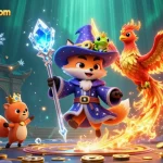 Experience the excitement of au.crazyvegas.com real pokies online australia with vibrant illustrations of magical characters and iconic slot reels.