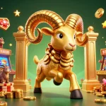Go8 delivers exciting gameplay with a golden ram charging through vibrant casino elements.