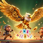 Win big at KP88 with our immersive 3D casino illustration featuring vibrant gameplay and unique characters.