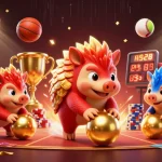 Experience thrilling gameplay at 98win with lively pangolins and vibrant casino elements.