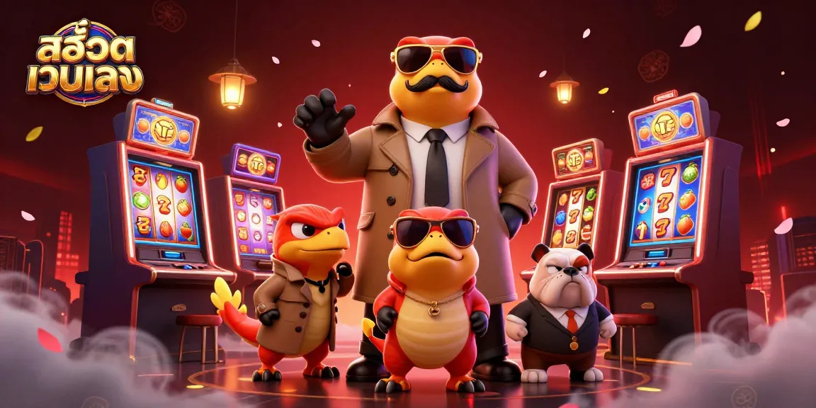 Experience the excitement of สล็อตเว็บตรง with raptors in disguise entering a casino VIP lounge.