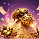Engaging open888 scene showcasing lottery excitement with dynamic game elements and vibrant casino imagery.