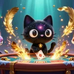 Join the excitement at ALo789's cosmic casino, where the black hole cat and nebula fox dance among golden chips.