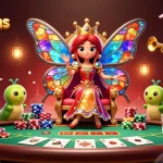 Experience stellarspins at an animated casino scene with vibrant characters and game elements.